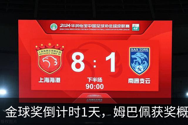 金球奖倒计时1天，姆巴佩获奖概率升至第2，皇马坚信他将笑到最后